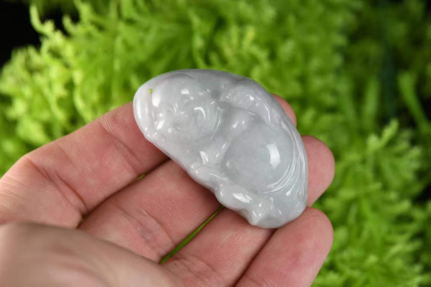 逍遥纳福 天然 A 货翡翠口袋佛系列（单款）