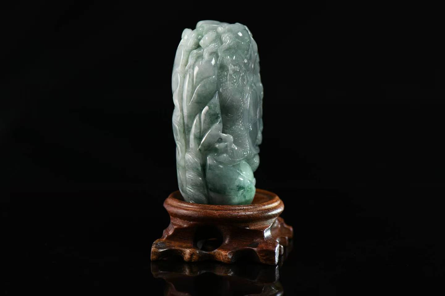 Dragon-Turtle Fortune Guard Jade Handheld Decor - Natural Grade A Jadeite Handpiece