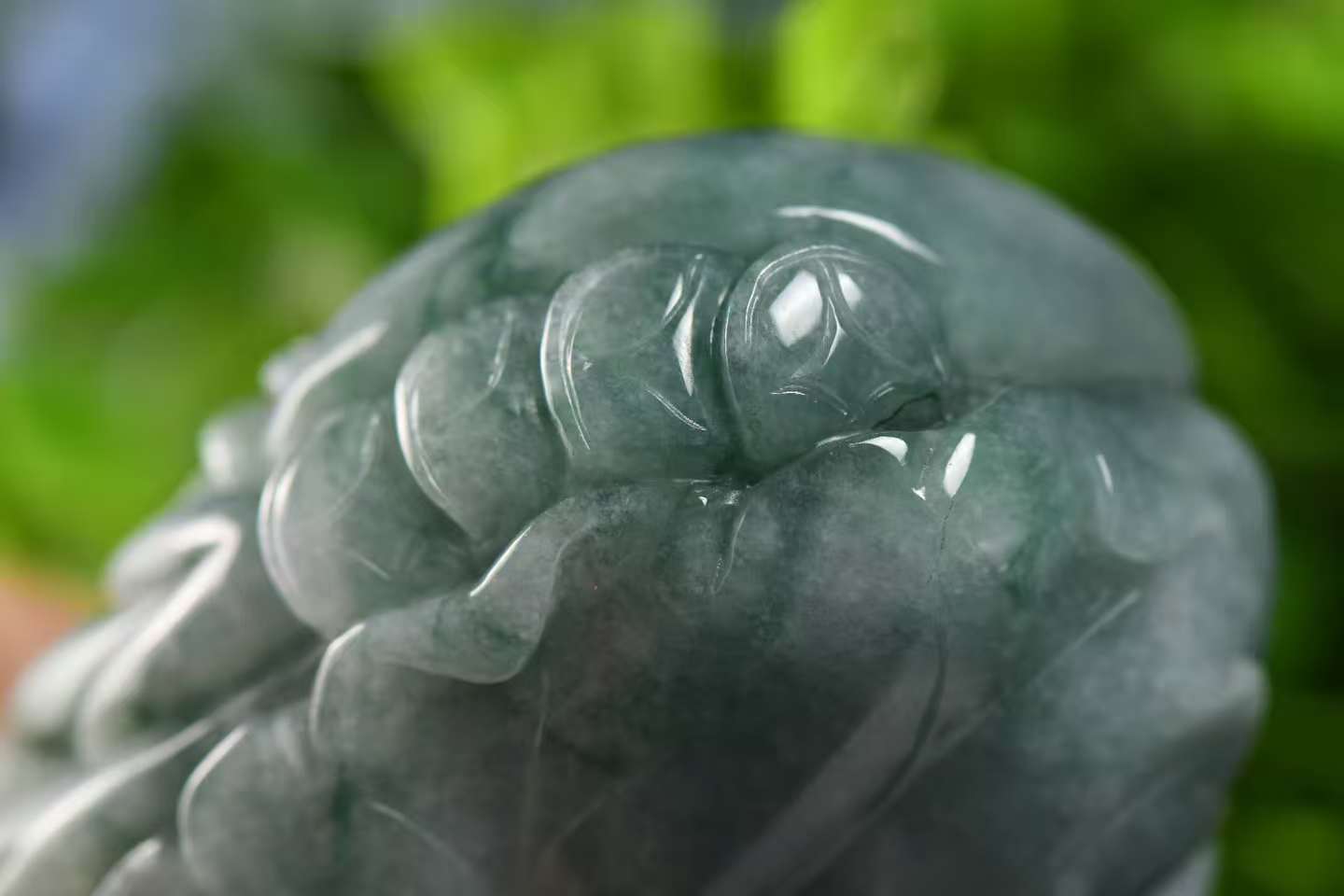 Dragon-Turtle Fortune Guard Jade Handheld Decor - Natural Grade A Jadeite Handpiece