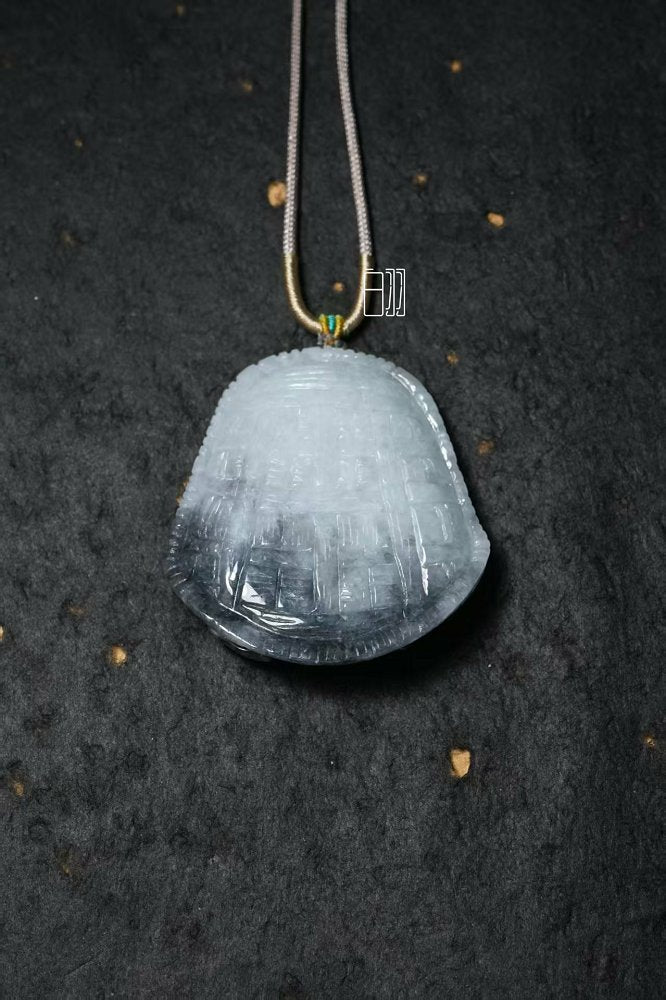 墨冰硕鼠 天然 A 货翡翠乌鸡种鼠运亨通牌吊坠