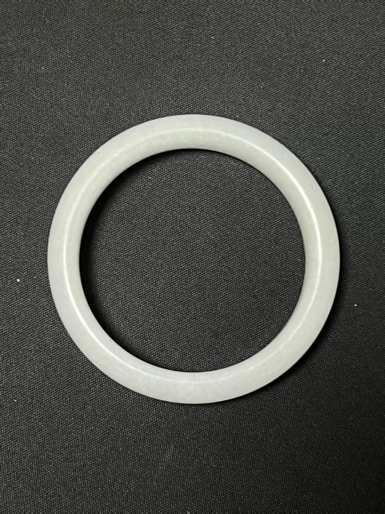 Icy Light Green Round Bangle - Natural Grade A Jadeite Plain Bracelet