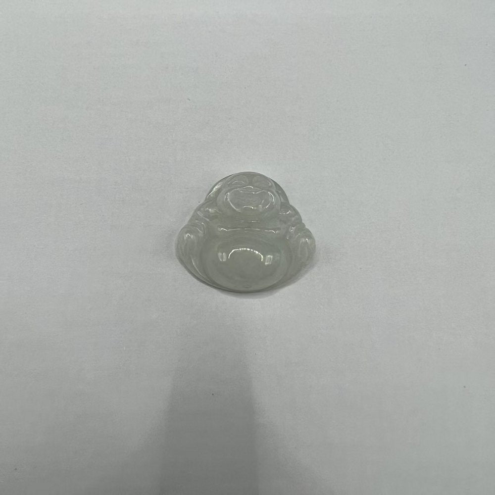 冰透晴水笑佛挂坠 天然 A 货翡翠弥勒佛吊坠