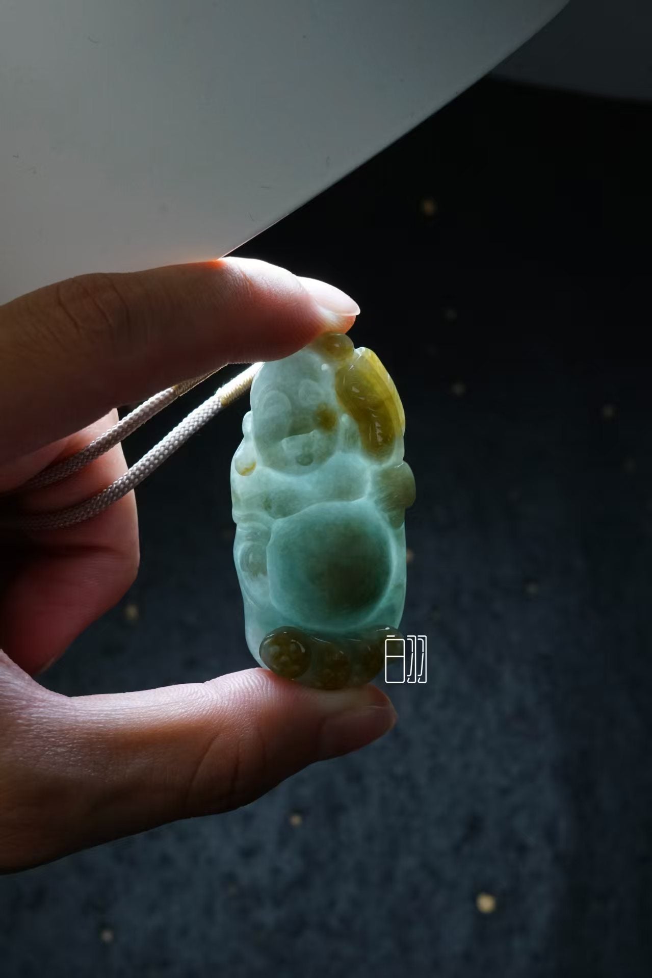 翠玉弥勒 天然 A 货翡翠弥勒挂坠