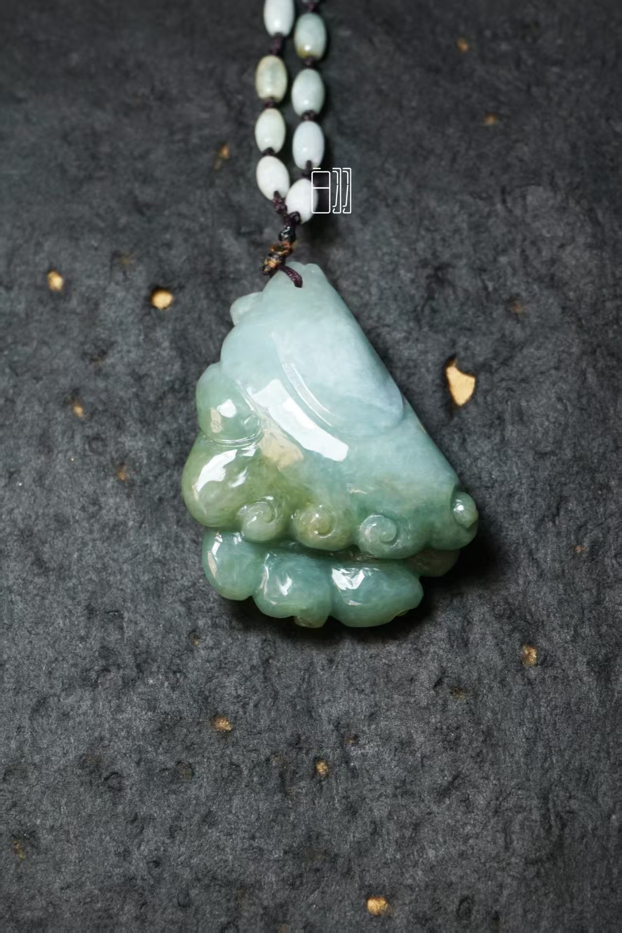Jade "Hundred Wealth" Cabbage Pendant - Natural Grade A Jadeite Cabbage Locket