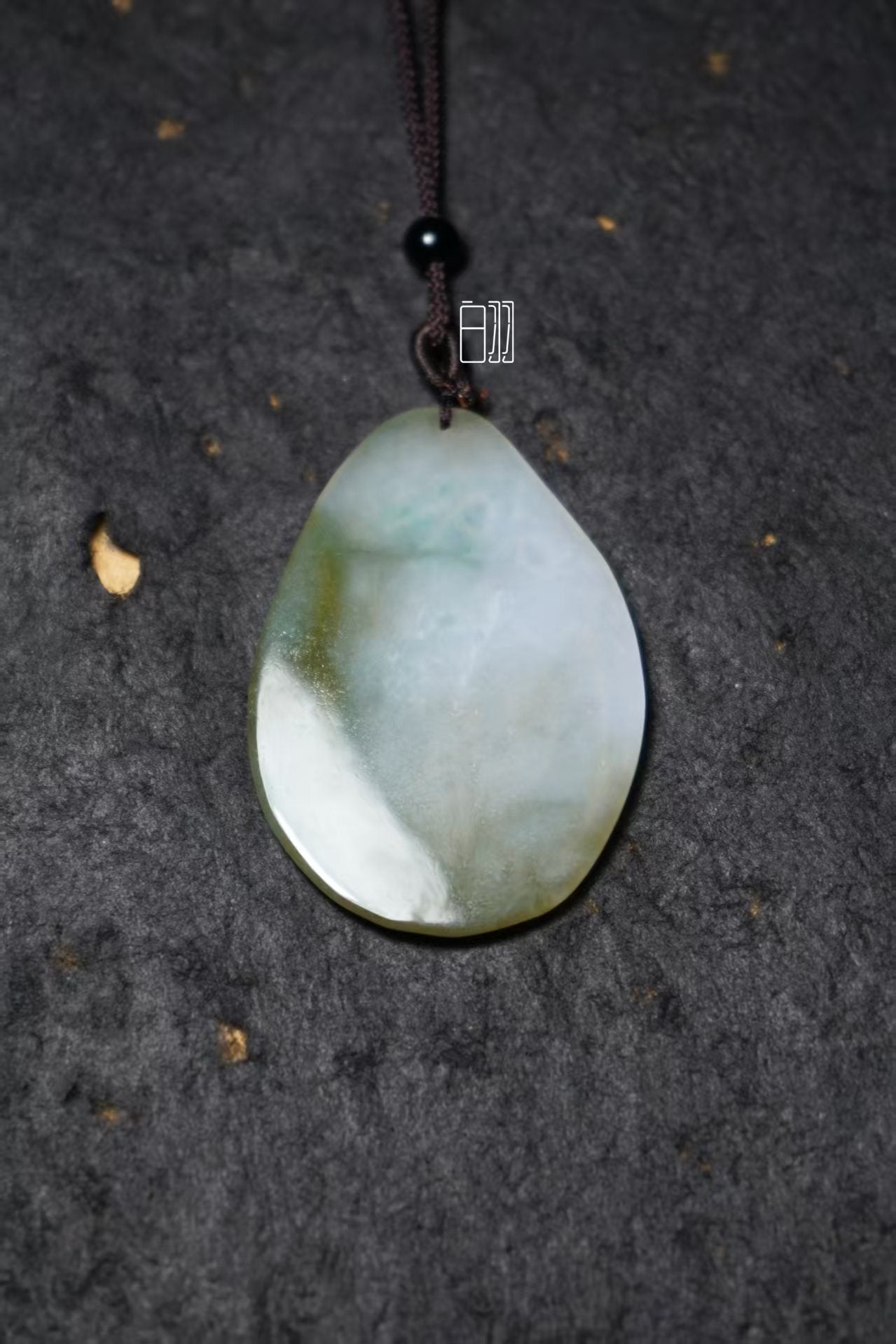 Jade Layered Mountains Pendant - Natural Grade A Jadeite Landscape Locket