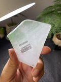 冰种晴水翡翠边角料 天然 A 货冰透原石毛料