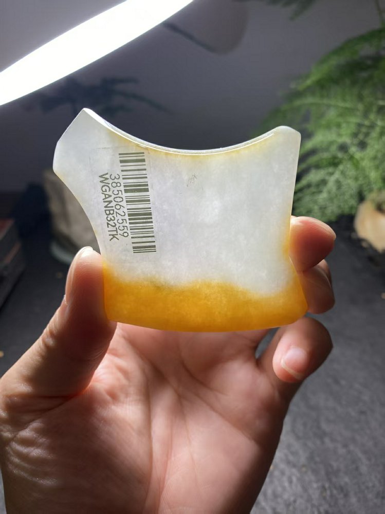 冰种冰白飘浓黄翡翡翠随形料 天然 A 货原石明料